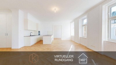 Bezaubernde Altbau-Wohnung nahe Rochusmarkt | 4 Zimmer - 132m² | saniert | hoher Wohnkomfort