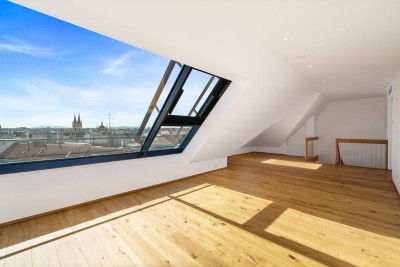 Exklusive DG-Wohnung mit Traum-Ausblick und Terrasse im Herzen des 8. Bezirks