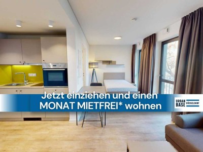 *1 Nettokaltmiete frei* URBAN BASE: Vollmöbliertes 1-Zimmer-Large-Apartment mit EBK, BALKON, ALL-...
