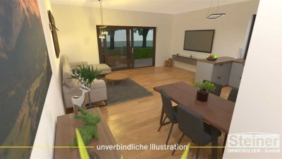 Premium-Neubau: 3-Zimmer-Garten-Wohnung, Keller, TG-Platz a.W.,  WHG-NR: C1