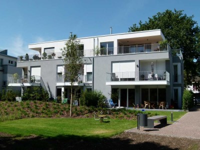 Carreé Stockum 3-Zimmer "Etagenwohnung", moderner Baustil, nah zum Rhein gelegen, top Ausstattung!
