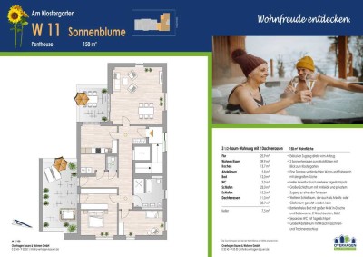 Traumhafte Penthouse-Wohnung mit 2 Dachterrassen (ETW Nr. 11)