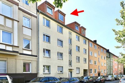 Gemütliche Dachgeschosswohnung, zentrumsnah + Loggia in Bochum provisionsfrei zu verkaufen!