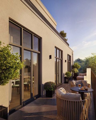 Stilvolles 4-Zimmer-Penthouse mit luxuriöser Ausstattung, Balkon und Dachterrasse