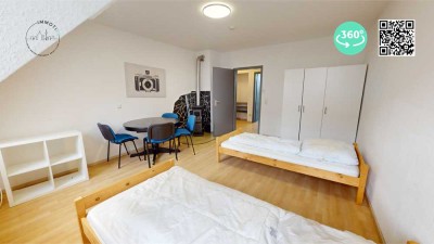 Modern - Möbliert - Zentral: 2-Zimmer WG im DG in Karlsruhe-Durlach