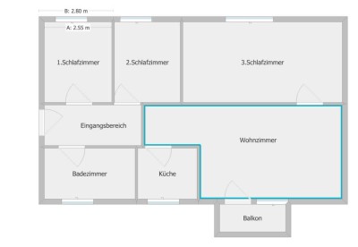 4 Zimmer Wohnung mit Balkon- Scholven