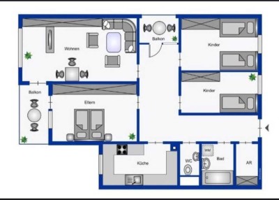 In Eislingen/Fils: Gepflegte Wohnung mit vier Zimmern und Balkon