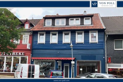 Wohn-und Geschäftshaus; 
Vermietbare Fläche von ca. 330 m² auf einem ca. 442 m² Grundstück.