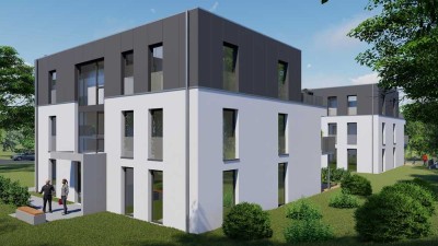 Moderne 2-Zimmer-Erdgeschosswohnung mit geh. Innenausstattung mit Terasse und Garten