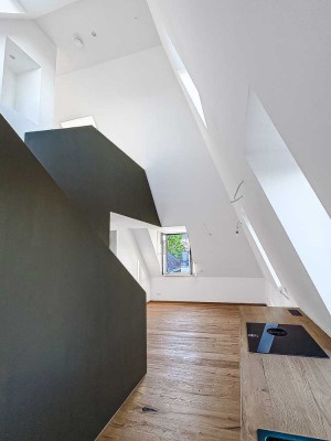 Erstbezug!  Luxus-Penthouse über 2 Ebenen im KfW-Effizienzhaus Denkmal im Martinsviertel nahe Rhein