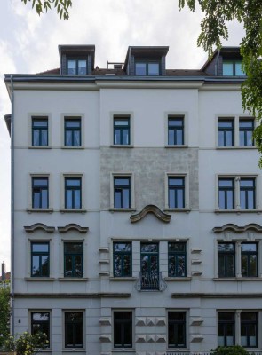 3-Zimmer-Wohnung mit Balkon und Einbauküche in einem der schönsten Leipziger Viertel (Schleußig)