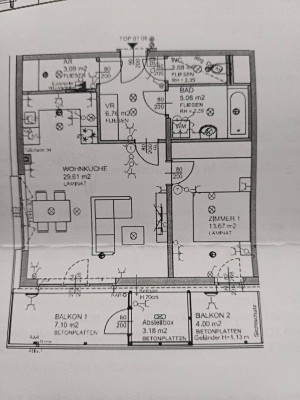 Moderne 2-Zimmer Wohnung mit Balkon und Aufzug