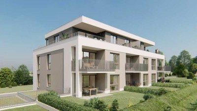 4,5 Zimmer-Erdgeschosswohnung mit Terrasse und 80m² großem Südgarten