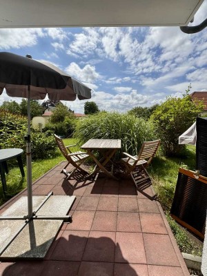 1-Zi.-Apartment mit Terrasse & eigenem Garten bei Dresden