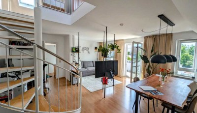 *Herrsching - großzügige, ruhig gelegene Maisonette -Wohnung mit Studio und 3 Balkone