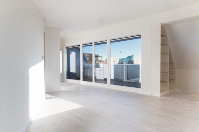 Exklusives Penthouse mit sensationellem Blick über die Stadt und die Elbe