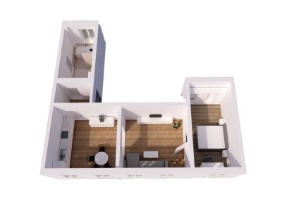 2-Zimmer-Wohnung mit Altbaucharme – Erstbezug nach Kernsanierung