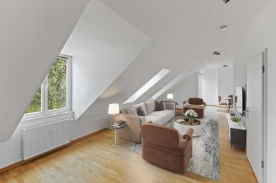 Lichtdurchflutete Dachgeschosswohnung mit Terrasse in Zehlendorf