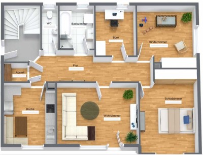 Geräumige 4-Zimmer Wohnung mit Terrasse in Amtzell