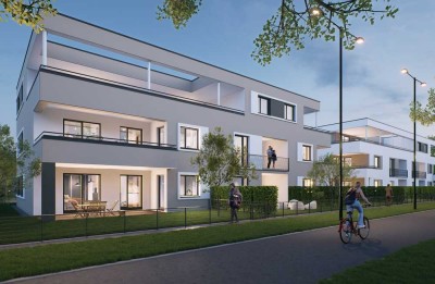 Barrierefreie 2-Zimmer-Wohnung (nach BayBO) mit Tageslichtbad