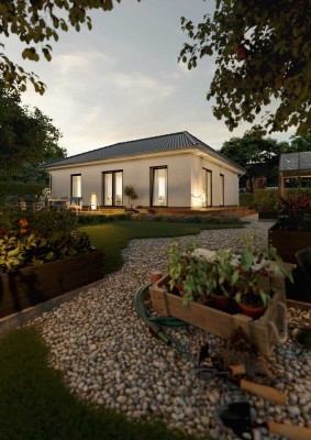 Bauen Sie jetzt einen Bungalow – eine sichere, zukunftsgerechte Immobilie inkl. Grundstück