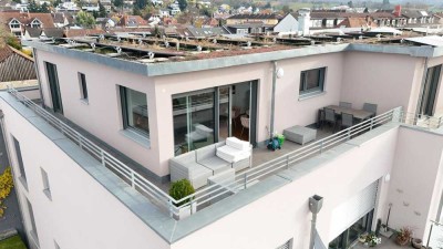 Modernes Penthouse mit 180°-Terrasse im Herzen von Lörrach-Stetten