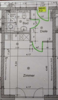 Neuwertige 1-Raum-Wohnung teilmöbliert in Neu-Ulm