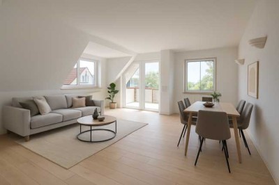 Helle Zweizimmerwohnung mit Weitblick - nahe Godewindpark und Meer