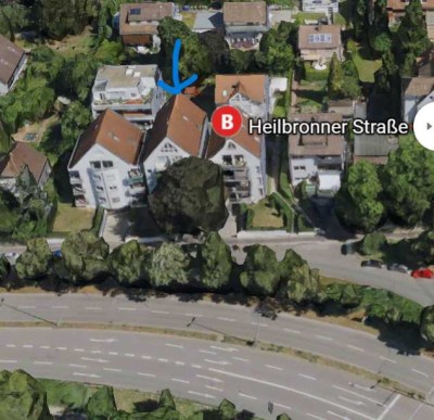 2 Zimmer Wohnung mit Balkon und Einbauküche in Ludwigsburg