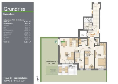 RESERVIERT! ETW mit 178m² Garten, Terrasse, Stellplatz, Süd/West-Ausr.