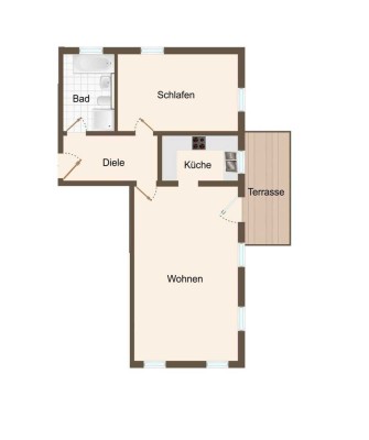 Gepflegte, vermietete 2-Zimmerwohnung mit Garten in Freilassing, Ortsteil Hofham - inkl. TG Platz.
