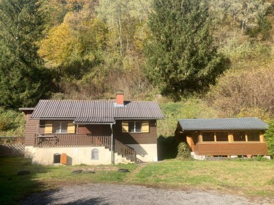 2 Grundstücke mit bestehenden Haus, Wald und viel Entwicklungspotential