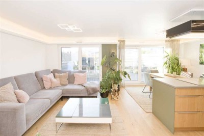 5-Zimmer-Wohnung mit Gartenterrasse als Haus im Haus auf zwei Ebenen