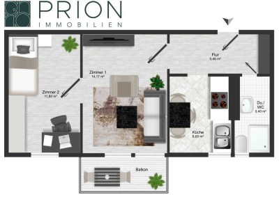 PROVISIONSFREI!Wohnen mit Aussicht: liebevoll sanierter Altbau mit viel Charme – Balkon in Planung!