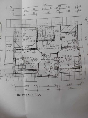 Helle 3 Zimmer DG-Wohnung mit Balkon Neubau/Erstbezug