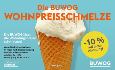 -10% BUWOG WOHNPREISSCHMELZE! PROVISIONSFREIE 1-ZIMMER GARTENWOHNUNG BEIM MARCHFELDKANAL!