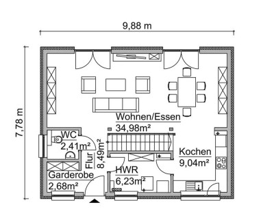 Energiesparender Neubau für Sie und Ihre Familie - viel Platz im Garten