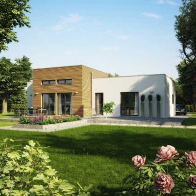 Platz für alle! Exklusiver lichtdurchfluteter Neubau aus dem Hause BIEN ZENKER inkl. Baugrundstück