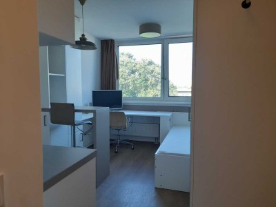 Möbliertes und komfortables 1 Zimmer Apartment mit Bad und Küche