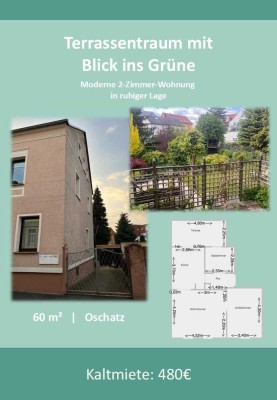Terrassentraum mit Blick ins Grüne - Moderne 2-Zimmer-Wohnung