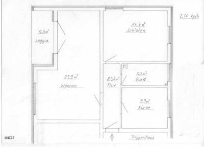 Attraktive und sanierte 2-Raum-Wohnung mit Balkon und Einbauküche in Oftersheim