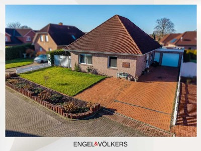 Wohnen auf einer Ebene - Bungalow mit überdachter Terrasse und Garten!