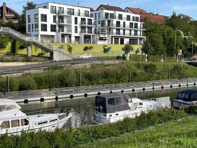 Bellevue in Remseck - 3,5 Zi.-Wohnung: Aussicht, 24m² Terrasse, EBK. Energieeffizienzklasse A+!!