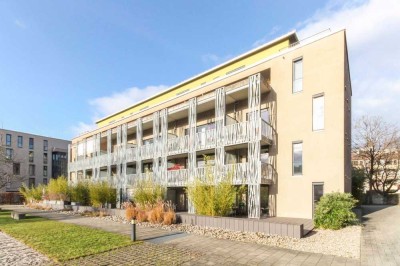 Moderne Erdgeschosswohnung mit großer Terrasse und TG-Stellplatz!