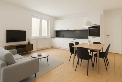 Hochwertig sanierte 3-Zimmerwohnung in ruhiger Lage nahe Berger Straße mit Einbauküche - ERSTBEZUG