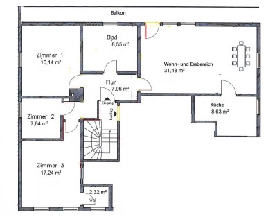 Kernsaniert - 4 Zimmer Wohnung mit Balkon für Familien