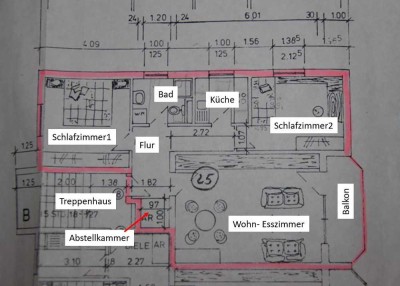 Exklusive 3-Raum-Wohnung mit Balkon und Einbauküche in Hochheim am Main