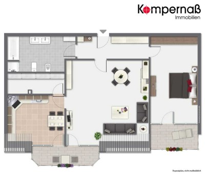 *Charmante 2,5 Zi. Wohnung im Herzen von Disteln mit Loggia & Balkon*