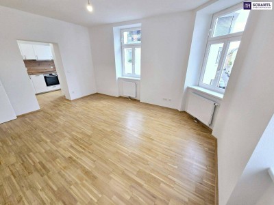 NEU - Ecken mit Charakter, Räume mit Gefühl! Die perfekte 3-Zimmer Wohnung! Westausrichtung + Traumhaft saniertes Altbauhaus + Stylisches Stiegenhaus + Tolle Infrastruktur und Anbindung + Lebensqualität!