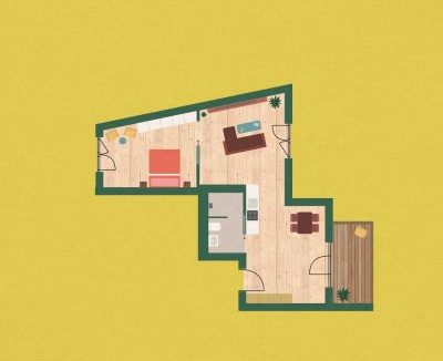 Sonnige 2-Zimmer Wohnung mit Balkon im 2. OG in Berlin-Niederschönhausen